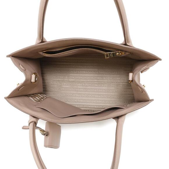 PRADA Beige Leather Tote Bag - Picture 6 of 16